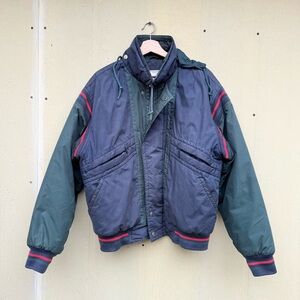 Vintage 90s Levi’s full Zip puffer Winter Outdoor Bomber Jacket Men’s Size L